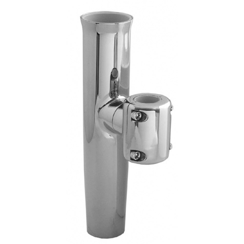 TACO Stainless Steel Clamp - On Adjustable Rod Holder - Fits 1 - 11/16" & 1 - 15/16" O.D. Pipe - Marine Parts OnlyHunting & FishingTACO Marine