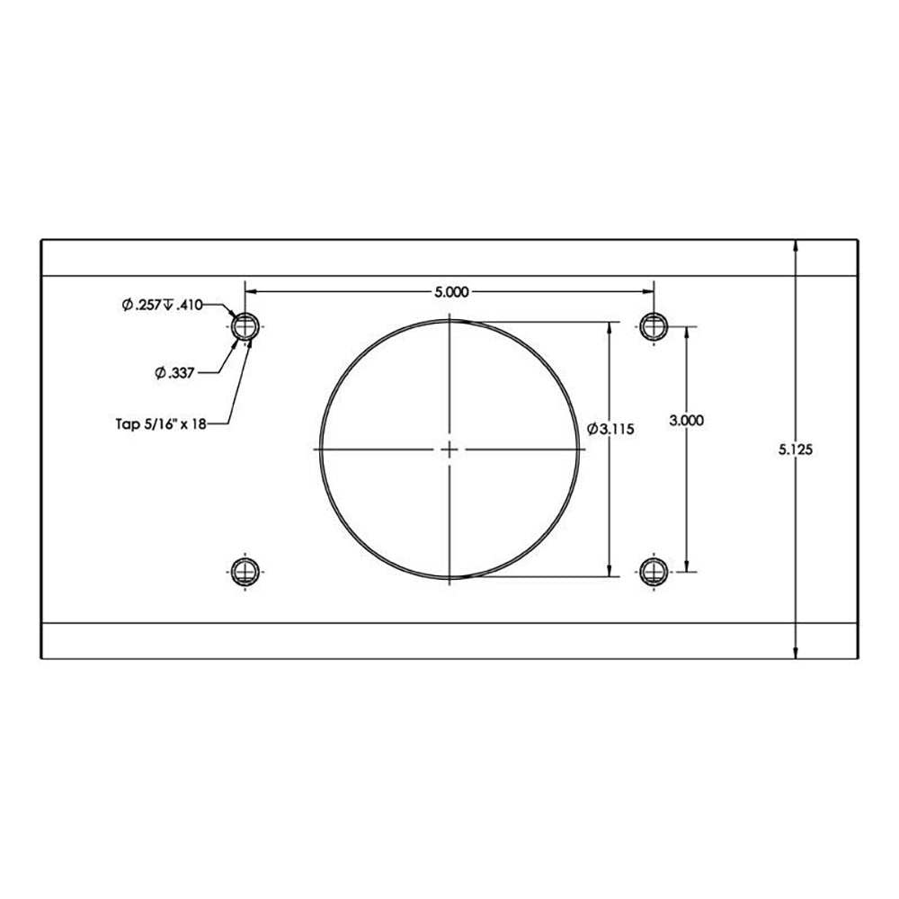 TACO T - Top Extrusion Plate Pre - Drilled for Grand Slams - 20" - Pair - Marine Parts OnlyHunting & FishingTACO Marine