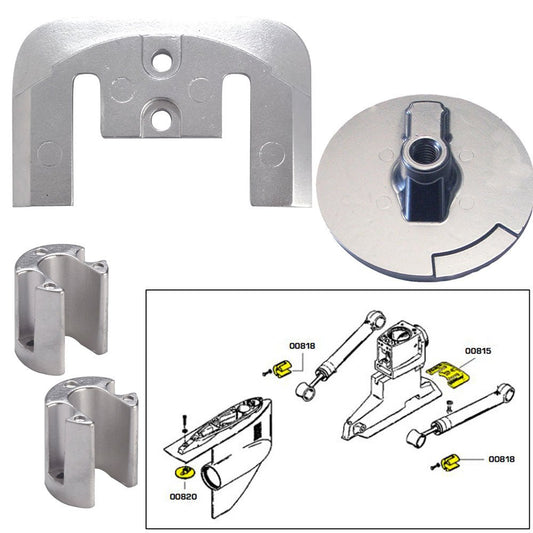 Tecnoseal Anode Kit w/Hardware - Mercury Bravo 2 - 3 - Aluminum - Marine Parts OnlyBoat OutfittingTecnoseal