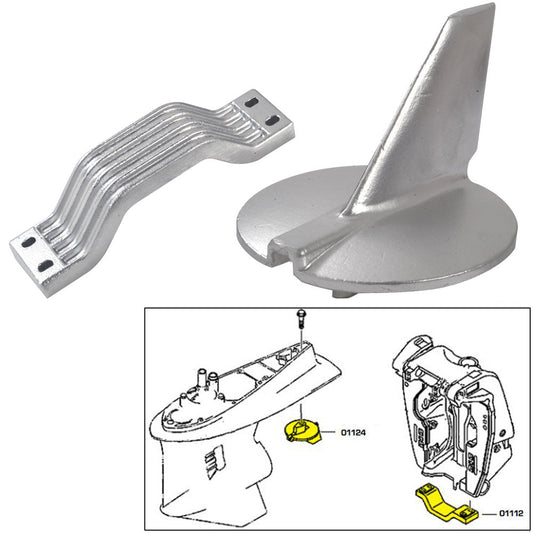 Tecnoseal Anode Kit - Yamaha 200 - 250HP - Zinc - Marine Parts OnlyBoat OutfittingTecnoseal
