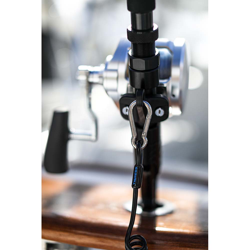 Tigress Heavy - Duty Coiled Safety Tether - 1200lbs - Marine Parts OnlyHunting & FishingTigress