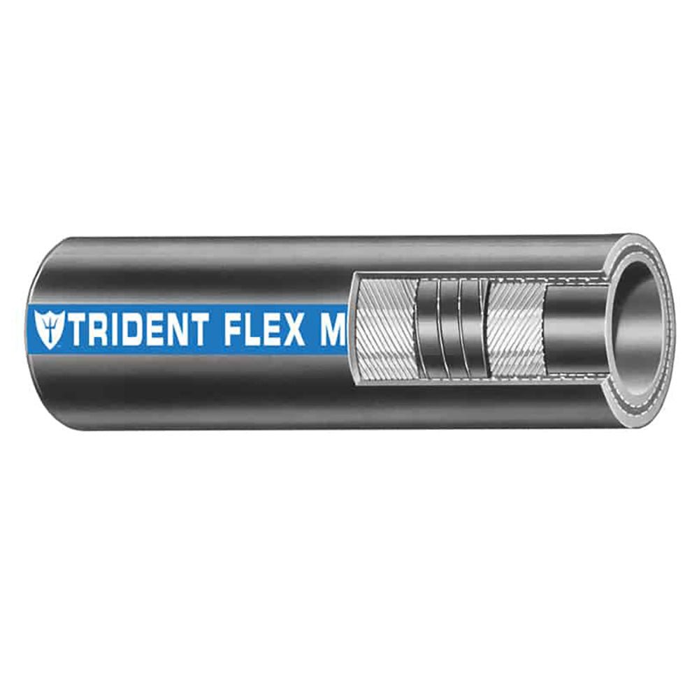 Trident Marine 1 - 1/2" x 50&39; Coil Flex Marine Wet Exhaust &amp; Water Hose - Black - Marine Parts OnlyMarine Plumbing & VentilationTrident Marine