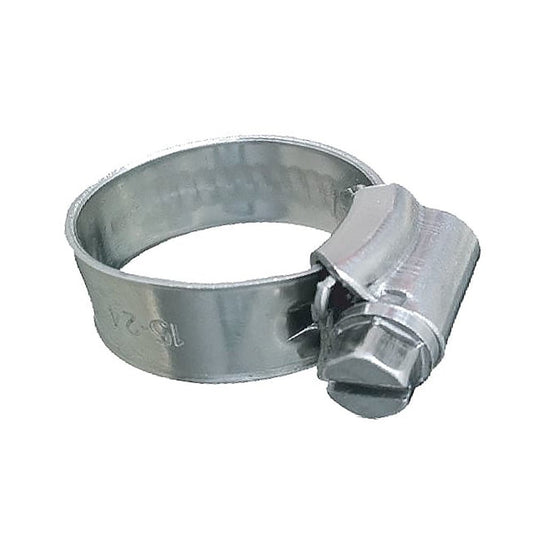 Trident Marine 316 SS Non - Perforated Worm Gear Hose Clamp - 3/8" Band - 11/32" - 25/32" Clamping Range - 10 - Pack - SAE Size 6 - Marine Parts OnlyMarine Plumbing & VentilationTrident Marine