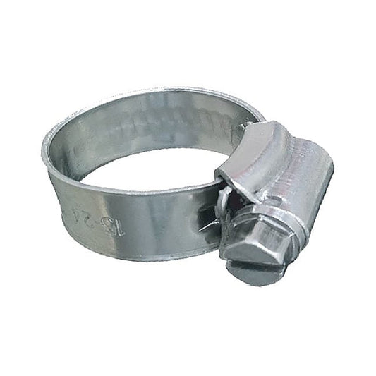 Trident Marine 316 SS Non - Perforated Worm Gear Hose Clamp - 3/8" Band - 7/16"&ndash;21/32" Clamping Range - 10 - Pack - SAE Size 4 - Marine Parts OnlyMarine Plumbing & VentilationTrident Marine