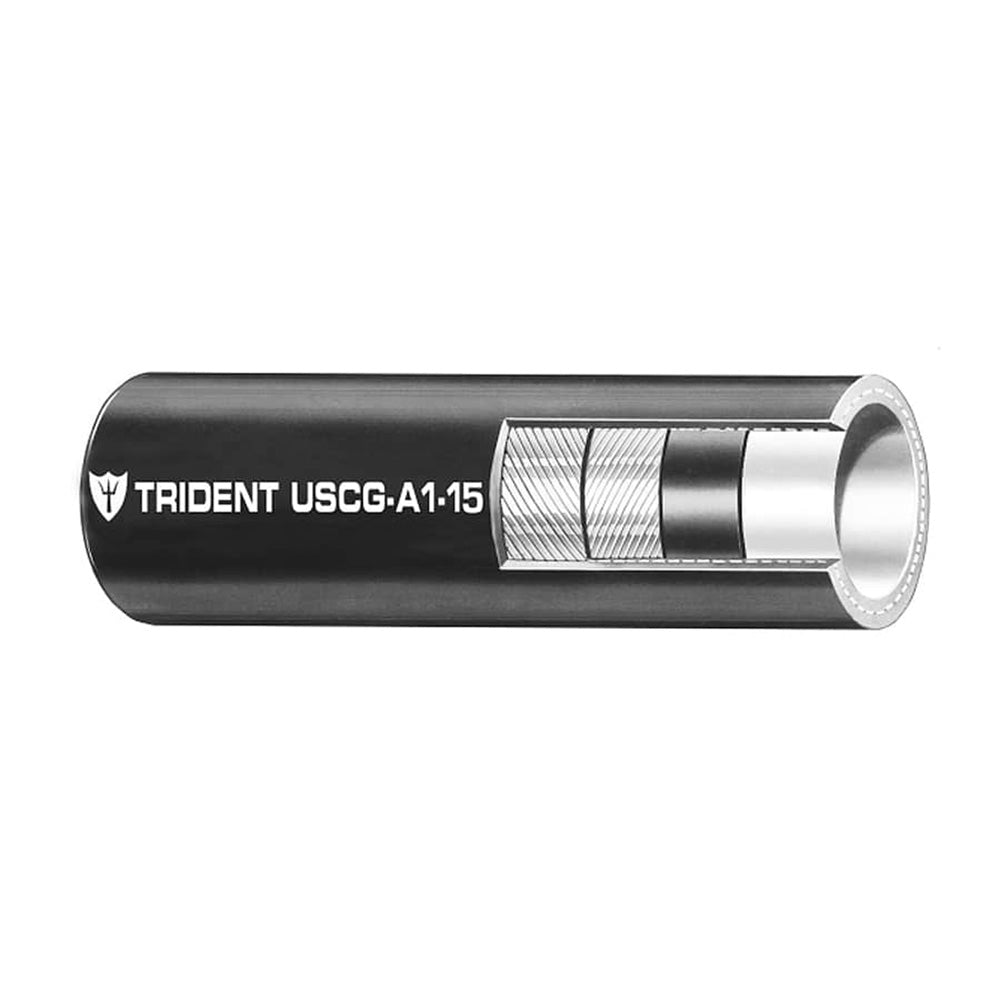 Trident Marine 3/8" Low Permeation Type A1 - 15 Fuel Line Hose - Black - Sold by the Foot - Marine Parts OnlyEngine Parts & ServiceTrident Marine