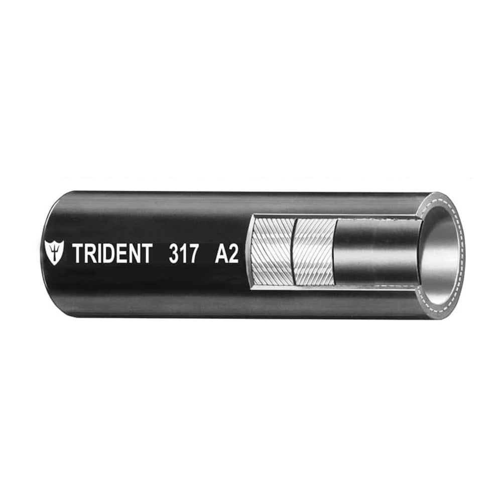 Trident Marine 5/8&rdquo; A2 Fuel &amp; Vent Line Hose - Black - Sold by the Foot - Marine Parts OnlyEngine Parts & ServiceTrident Marine
