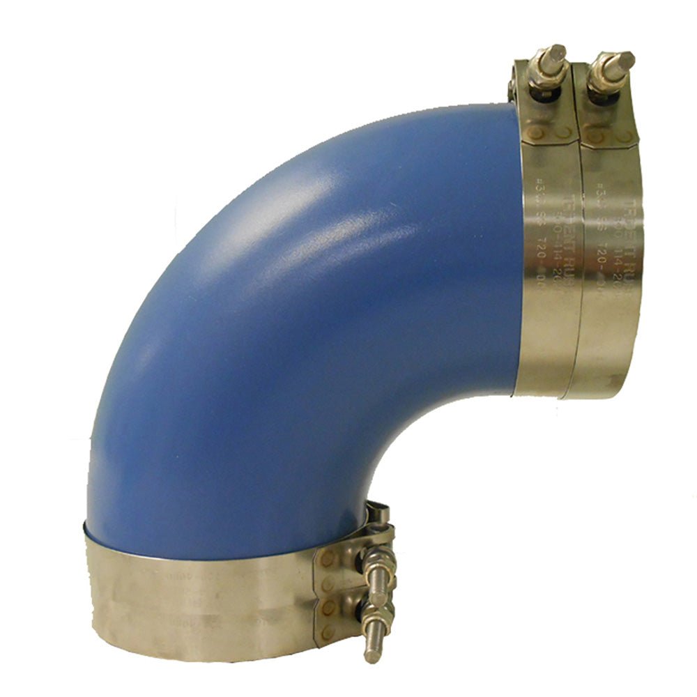 Trident Marine 6" ID 90 - Degree Blue Silicone Molded Wet Exhaust Elbow w/4 T - Bolt Clamps - Marine Parts OnlyEngine Parts & ServiceTrident Marine
