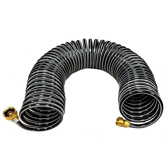 Trident Marine Coiled Wash Down Hose w/Brass Fittings - 50&39; - Marine Parts OnlyBoat OutfittingTrident Marine