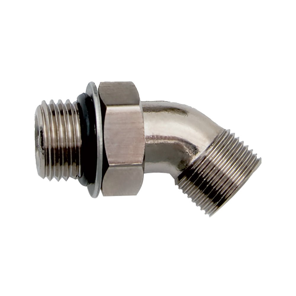 Uflex 45&deg; Adjustable Fitting f/Back of UP Series Helms ORB 6 to 3/8" COMP - Marine Parts OnlyBoat OutfittingUflex USA