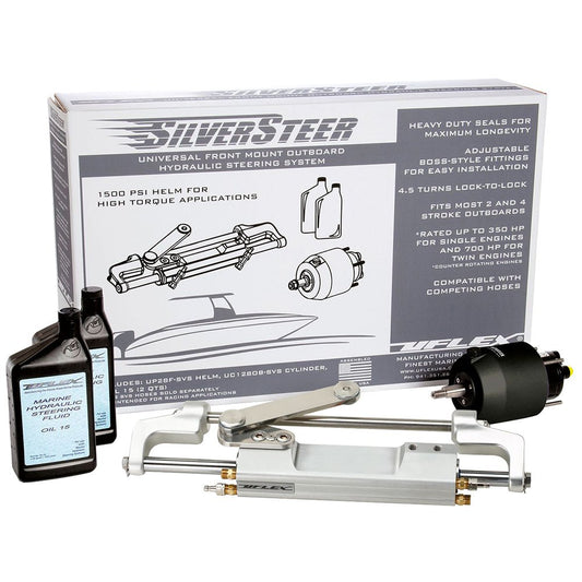 Uflex SilverSteer&trade; Front Mount Outboard Hydraulic Steering System w/ UC130 - SVS - 1 Cylinder - Marine Parts OnlyBoat OutfittingUflex USA