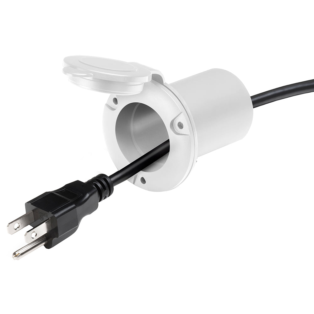 UNIVERSAL AC BCPLUG HOLDER - WHITE - Marine Parts OnlyPRO MARINER