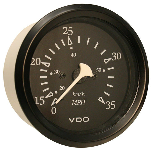 VDO Cockpit Marine 85mm (3 - 3/8") 35 MPH Pitot Speedometer - Black Dial/Bezel - Marine Parts OnlyMarine Navigation & InstrumentsVDO