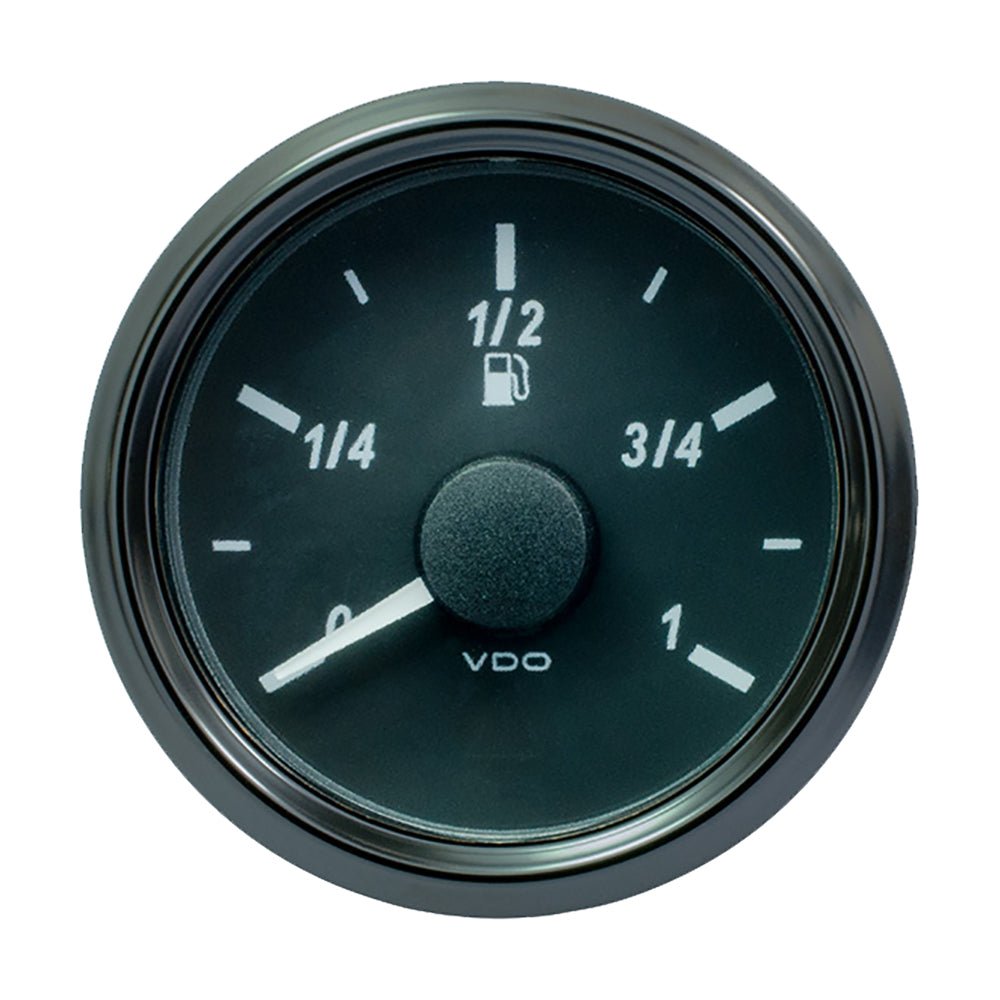 VDO SingleViu 52mm (2 - 1/16") Fuel Level Gauge - Euro - 3 - 180 Ohm - Marine Parts OnlyMarine Navigation & InstrumentsVDO