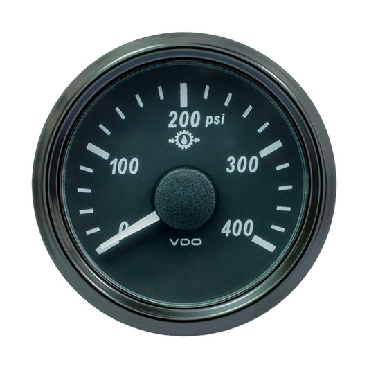 VDO SingleViu 52mm (2 - 1/16") Oil Pressure Gauge - 400 PSI - 0 - 180 Ohm - Marine Parts OnlyMarine Navigation & InstrumentsVDO