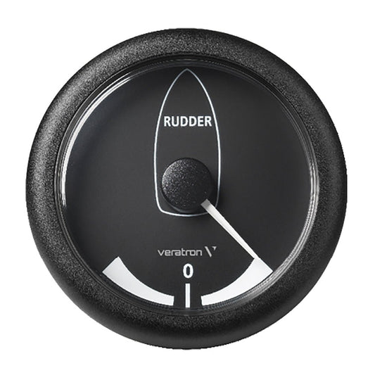 Veratron 3 - 3/8" (85MM) ViewLine Rudder Angle Indicator - 45&deg;/+45&deg; - 8 to 32V - Black Dial &amp; Bezel - Marine Parts OnlyMarine Navigation & InstrumentsVeratron