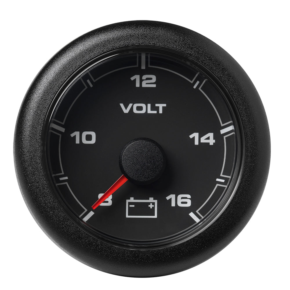 Veratron 52MM (2 - 1/16") OceanLink Battery Voltage Gauge - 8 to 16 V - Black Dial &amp; Bezel - Marine Parts OnlyMarine Navigation & InstrumentsVeratron