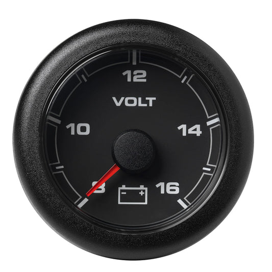 Veratron 52MM (2 - 1/16") OceanLink Battery Voltage Gauge - 8 to 16 V - Black Dial &amp; Bezel - Marine Parts OnlyMarine Navigation & InstrumentsVeratron