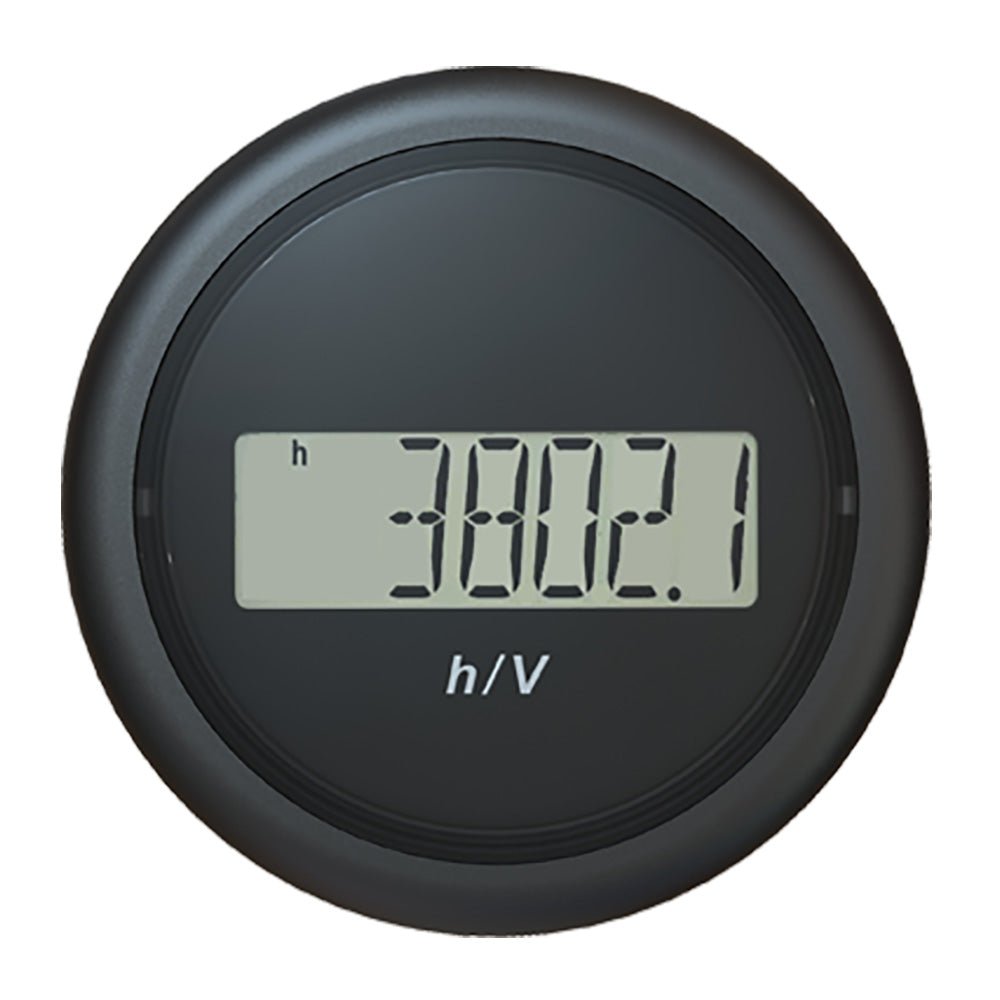 Veratron 52MM (2 - 1/16") ViewLine Hour Counter - Voltmeter - Black - Marine Parts OnlyMarine Navigation & InstrumentsVeratron