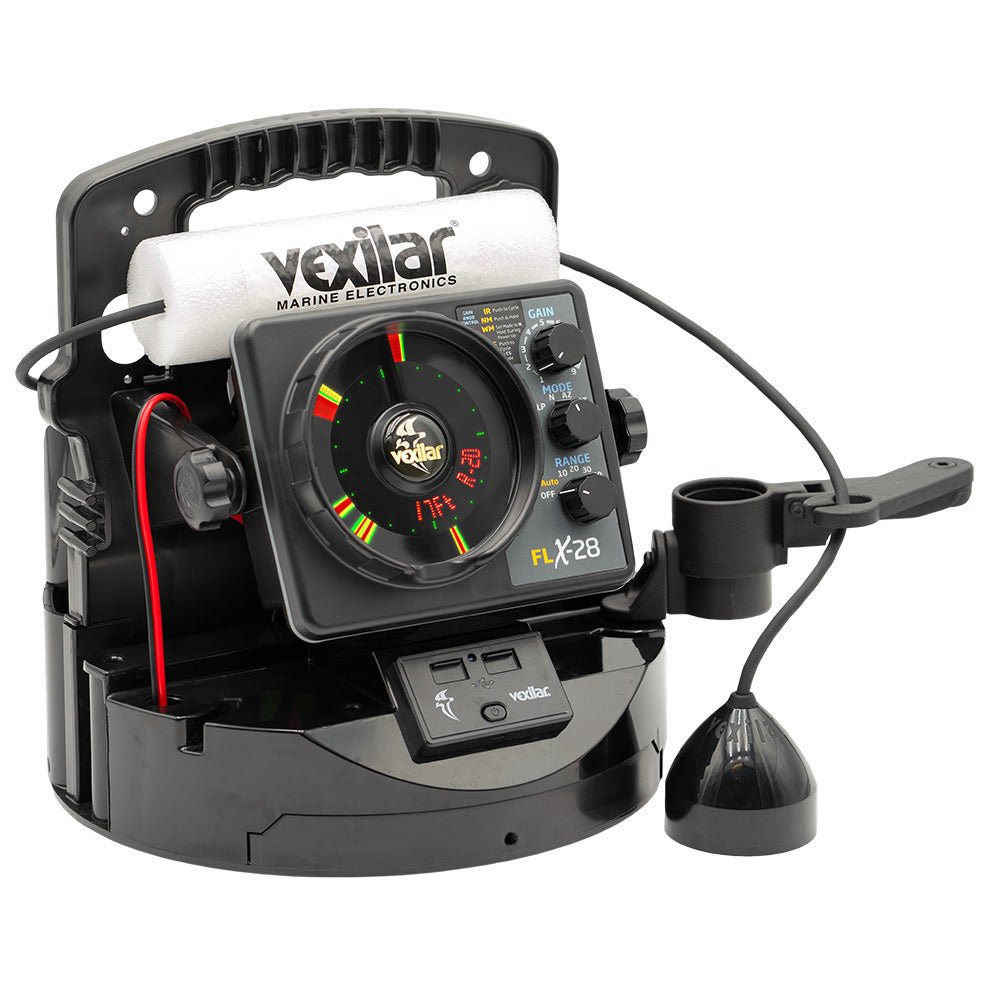 Vexilar FLX - 28 Pro Pack Elite Fishing System w/Pro View Ice - Ducer &amp; Vexilar Lithium Battery - Marine Parts OnlyMarine Navigation & InstrumentsVexilar