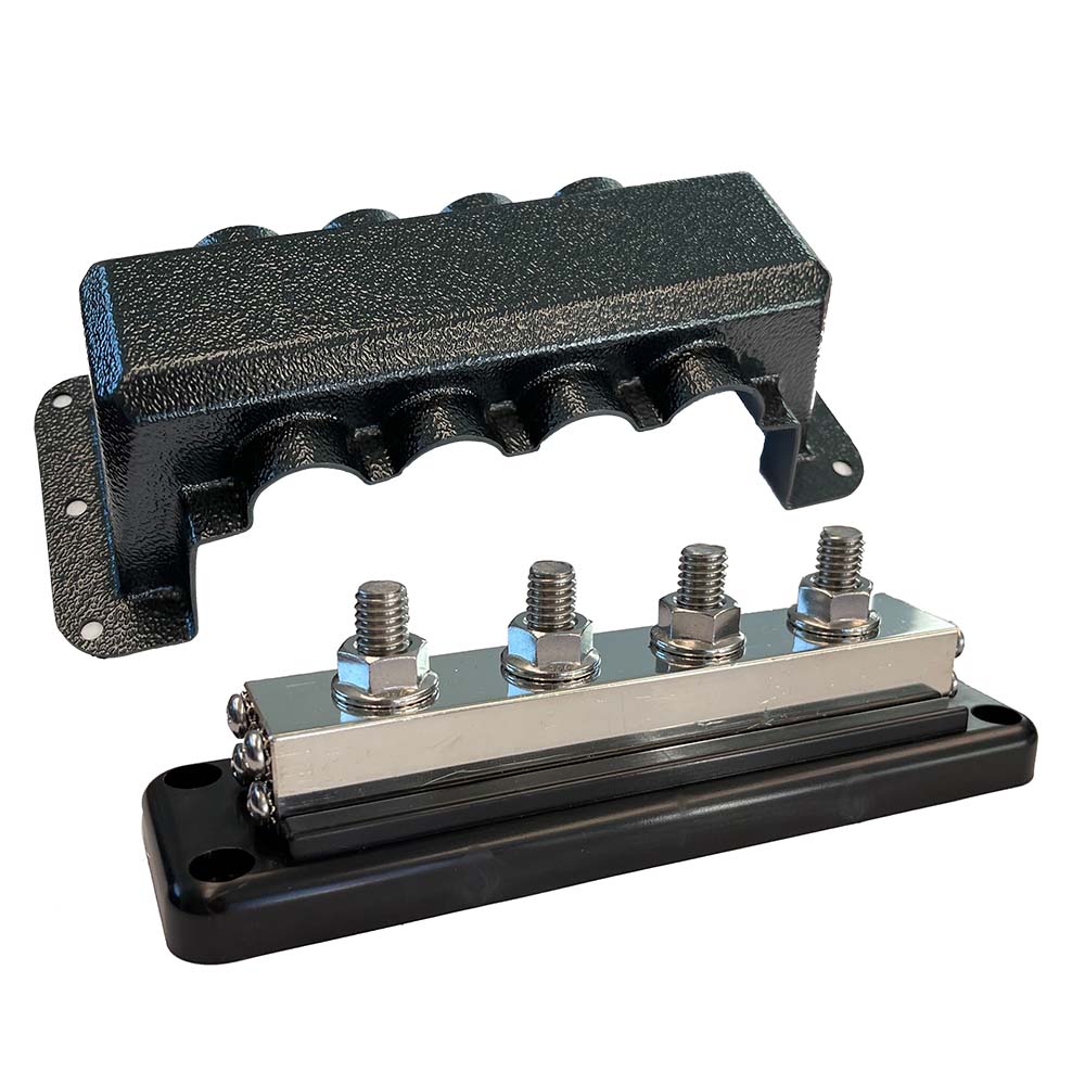 Victron Busbar 600A 4P &amp; Cover 4X 3/8" Plus 4X M8 Terminals - Marine Parts OnlyElectricalVictron Energy