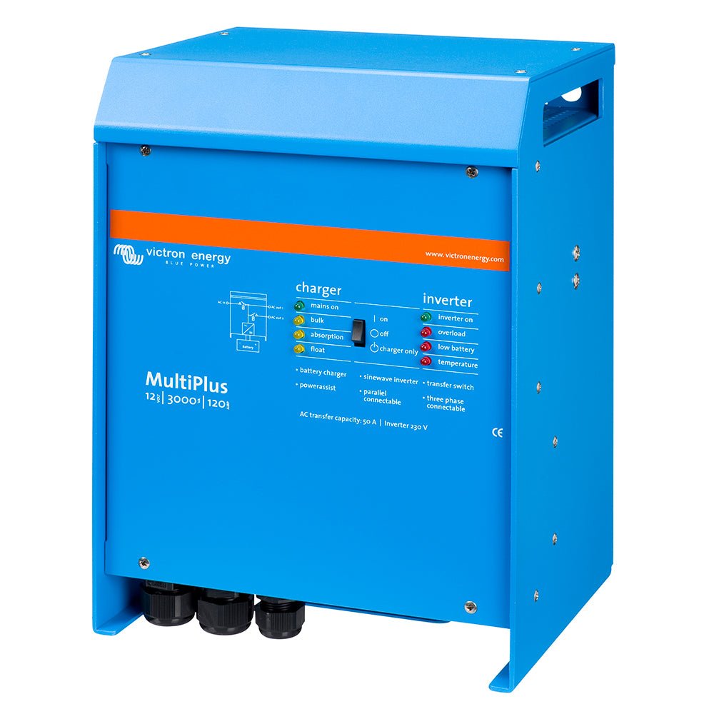 Victron MultiPlus Inverter/Charger 12VDC - 3000VA - 120VAC w/ 120AMP Charger - 50AMP Transfer Switch - UL Approved - Marine Parts OnlyElectricalVictron Energy