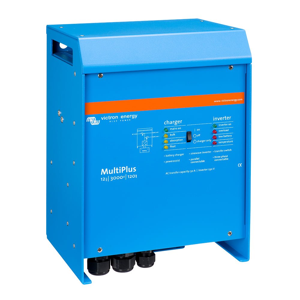 Victron MultiPlus Inverter/Charger 12VDC - 3000VA - 120VAC w/ 120AMP Charger - 50AMP Transfer Switch - UL Approved - Marine Parts OnlyElectricalVictron Energy