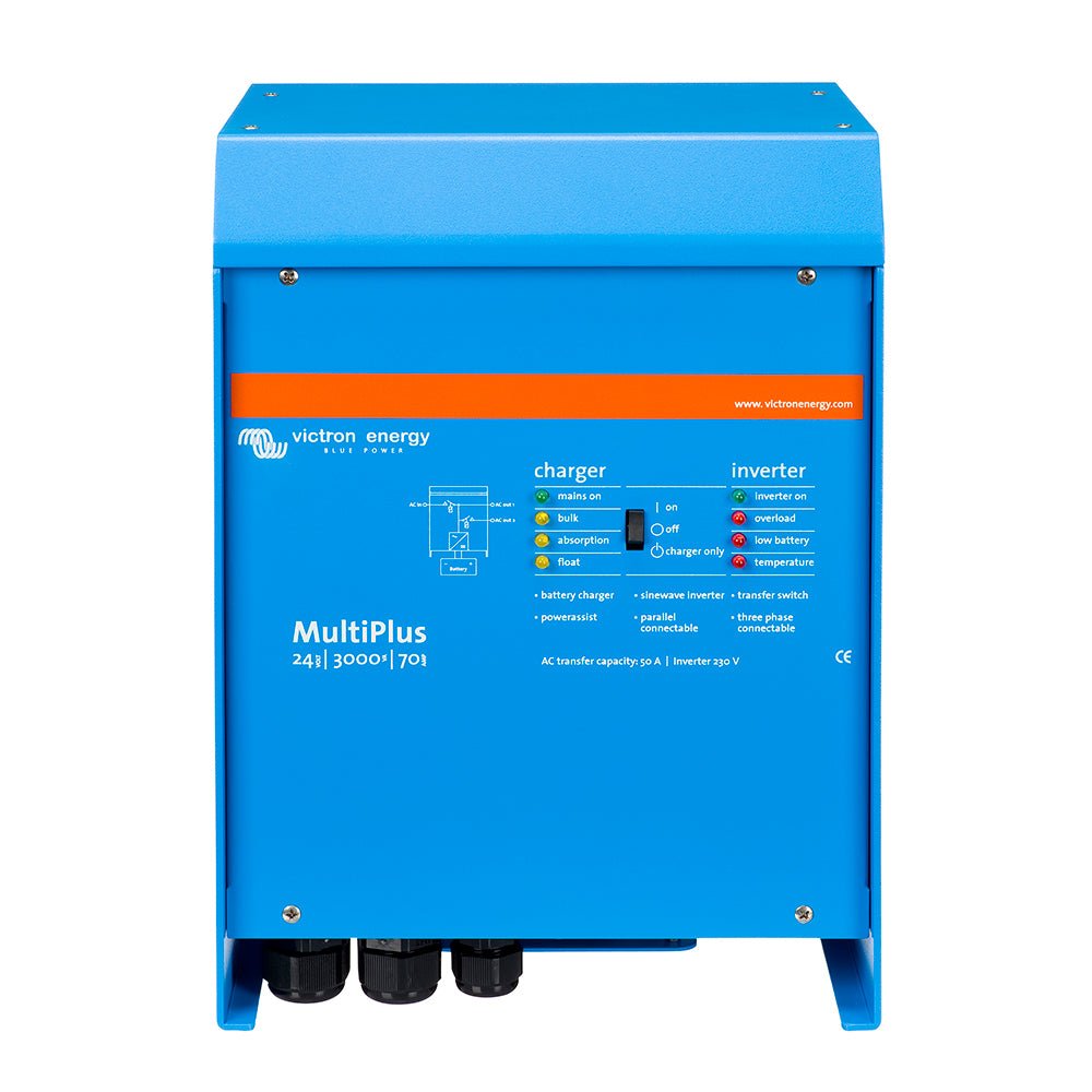 Victron Multiplus Inverter/Charger 24VDC - 3000VA - 120VAC w/ 70AMP Charger - 50AMP Transfer Switch - UL Approved - Marine Parts OnlyElectricalVictron Energy