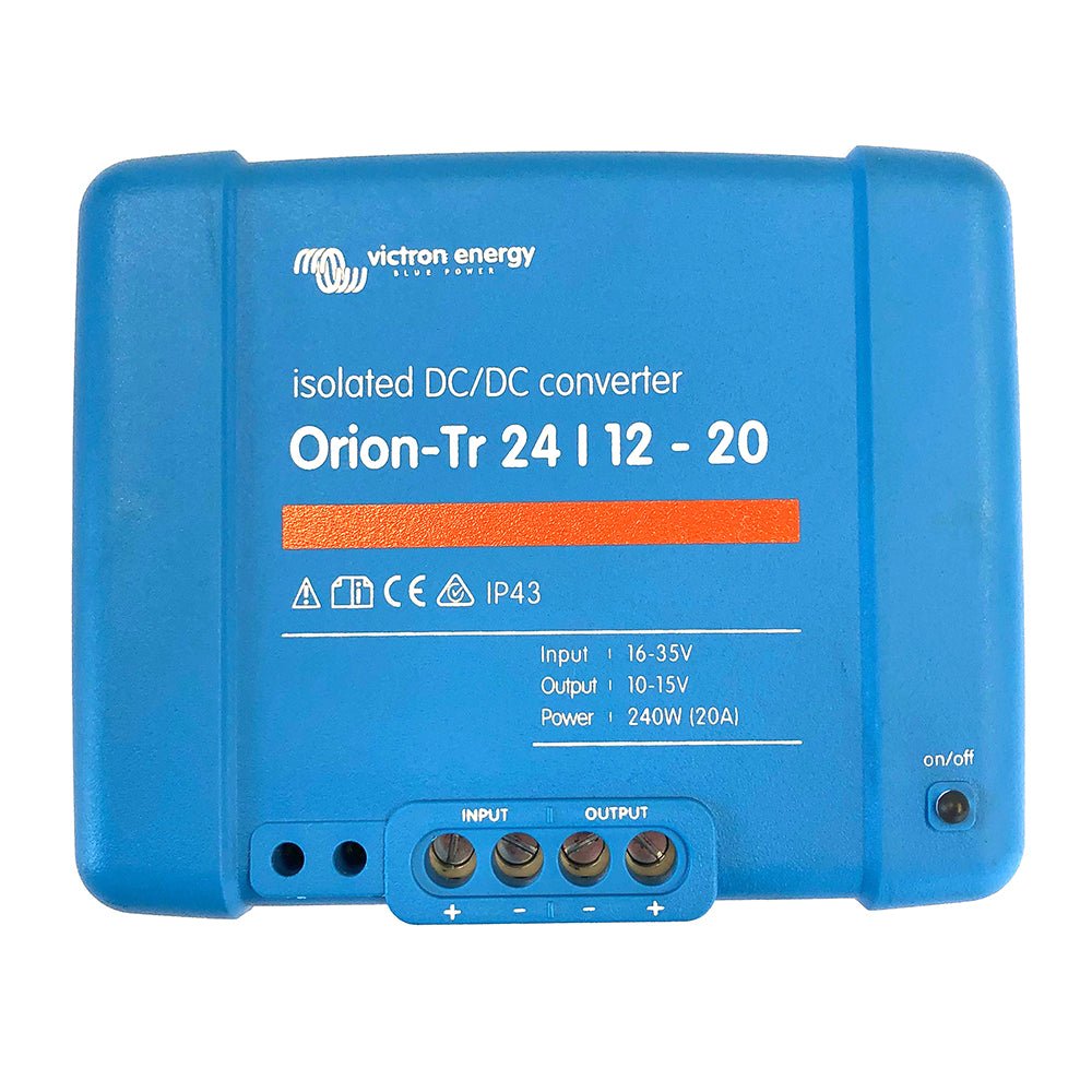 Victron Orion - TR DC - DC Converter - 24 VDC to 12 VDC - 20AMP Isolated - Marine Parts OnlyElectricalVictron Energy