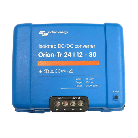 Victron Orion - TR DC - DC Converter - 24 VDC to 12 VDC - 30AMP Isolated - Marine Parts OnlyElectricalVictron Energy