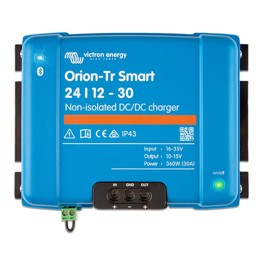 Victron Orion - TR Smart 24/12 - 30 30A (360W) Non - Isolated DC - DC Charger or Power Supply - Marine Parts OnlyElectricalVictron Energy