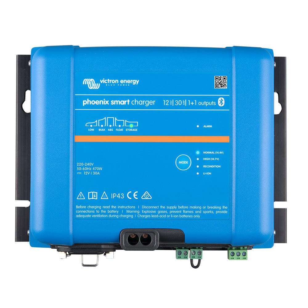 Victron Phoenix Smart IP43 Charger 12/30 (1+1) 120 - 240VAC Requires 5 - 15P Mains Cord - Marine Parts OnlyElectricalVictron Energy