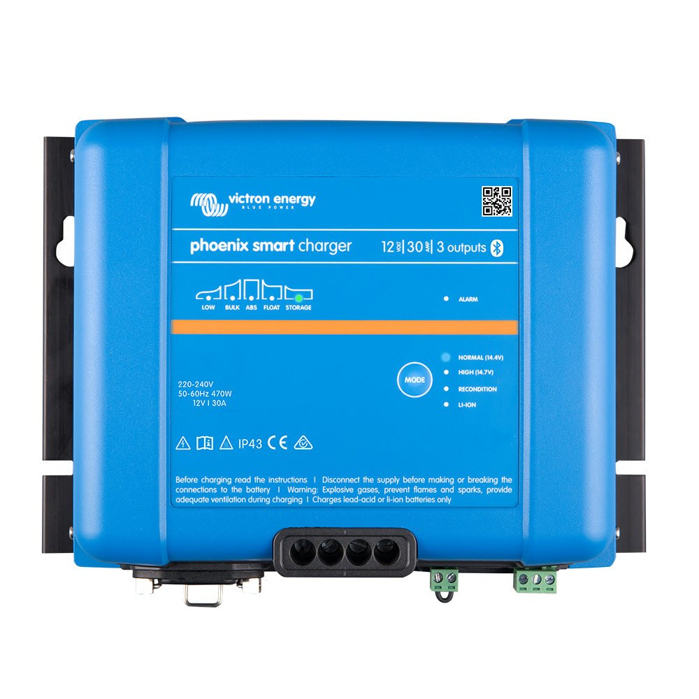 Victron Phoenix Smart IP43 Charger 12/30 (3) 120 - 240VAC Requires 5 - 15P Mains Cord - Marine Parts OnlyElectricalVictron Energy