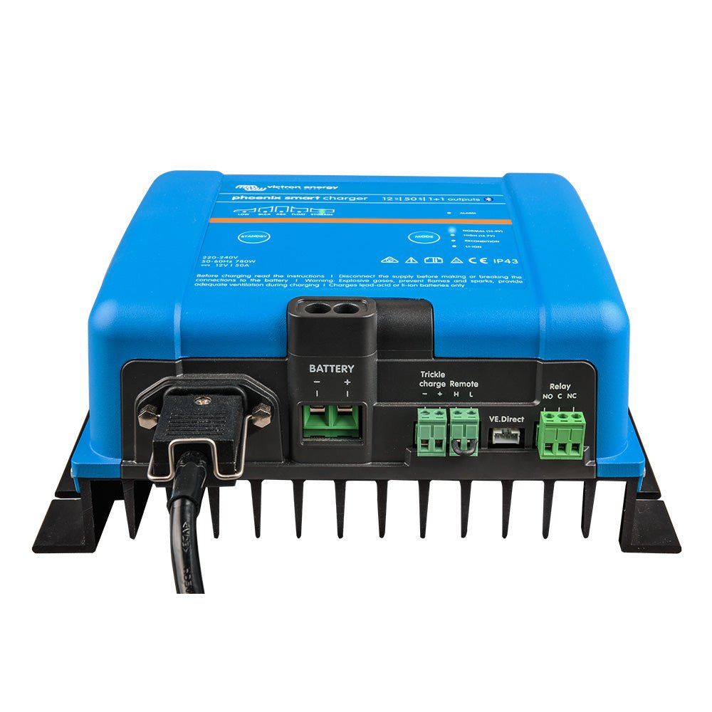 Victron Phoenix Smart IP43 Charger 12/50 (1+1) 120 - 240VAC Requires 5 - 15P Mains Cord - Marine Parts OnlyElectricalVictron Energy
