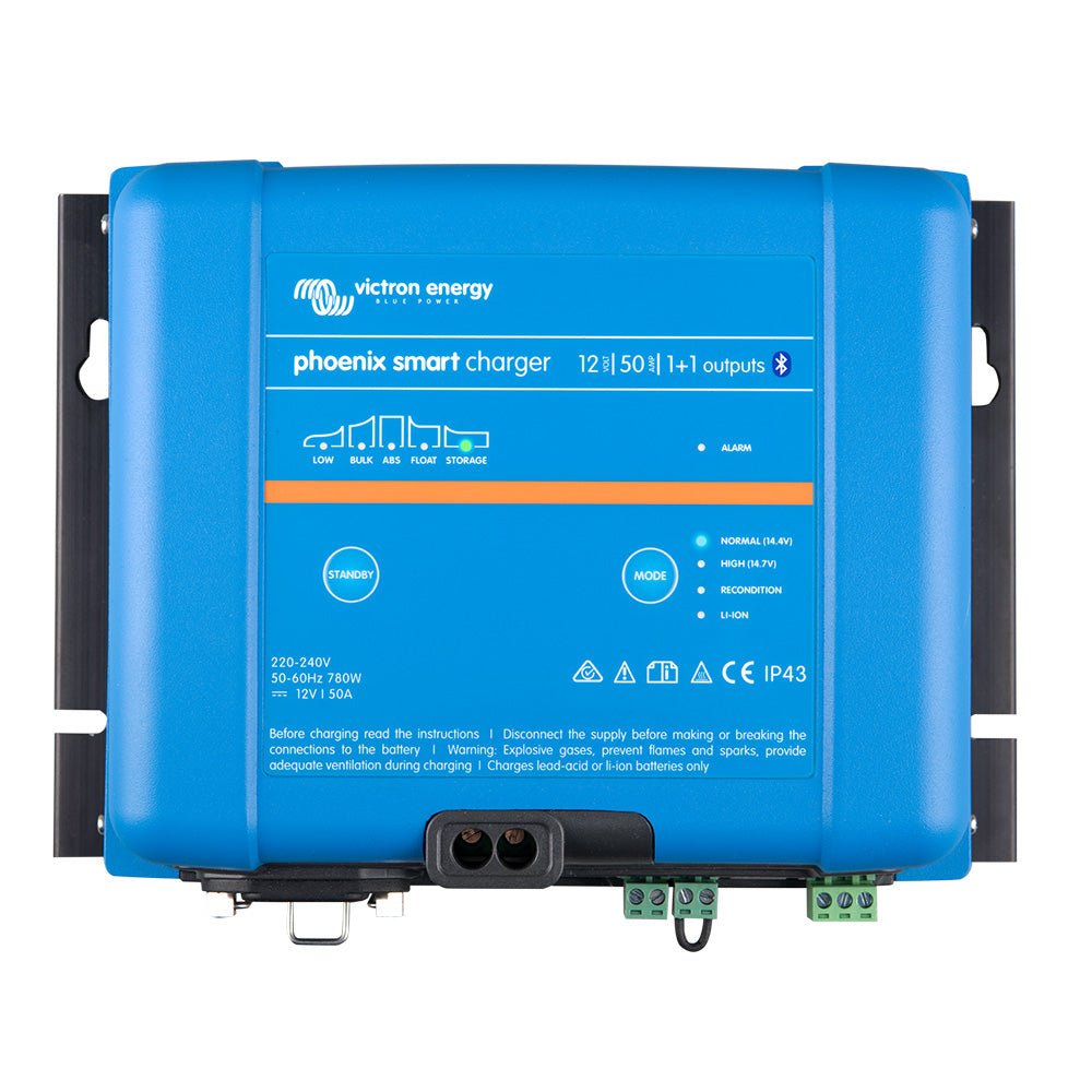 Victron Phoenix Smart IP43 Charger 12/50 (1+1) 120 - 240VAC Requires 5 - 15P Mains Cord - Marine Parts OnlyElectricalVictron Energy