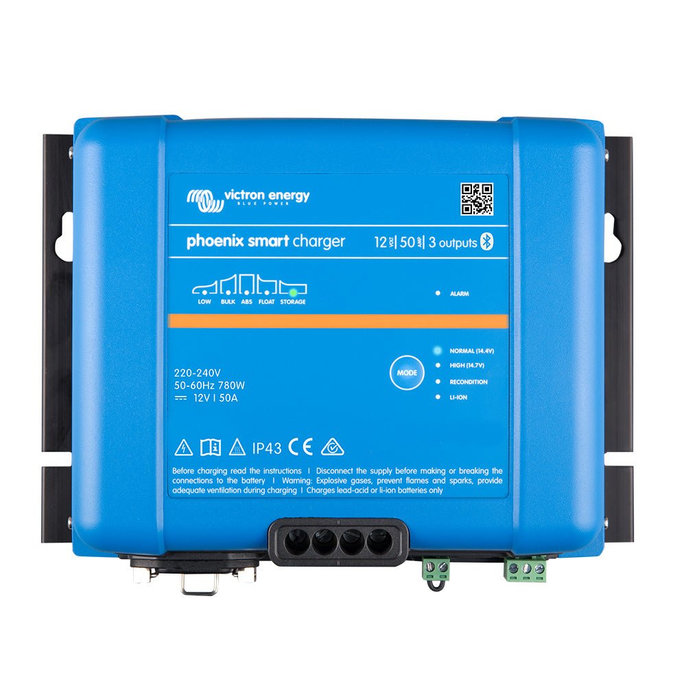 Victron Phoenix Smart IP43 Charger 12/50 (3) 120 - 240VAC Requires 5 - 15P Mains Cord - Marine Parts OnlyElectricalVictron Energy