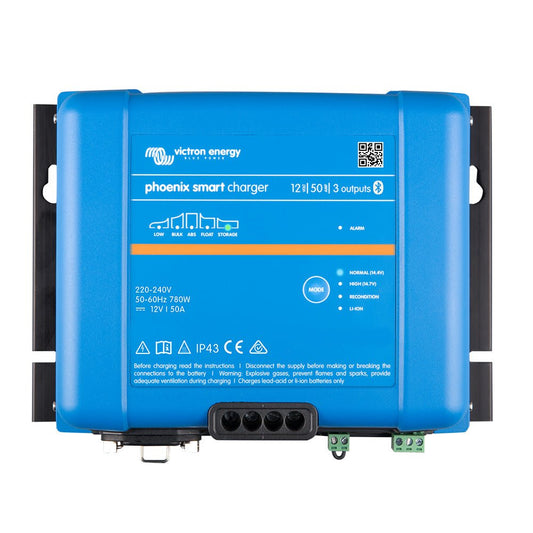 Victron Phoenix Smart IP43 Charger 12/50 (3) 120 - 240VAC Requires 5 - 15P Mains Cord - Marine Parts OnlyElectricalVictron Energy