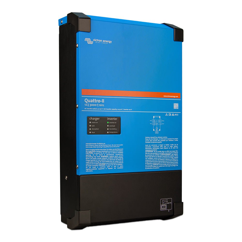 Victron Quattro - II - 12/3000 - 120 - 50/50 - 2X 120V - Marine Parts OnlyElectricalVictron Energy
