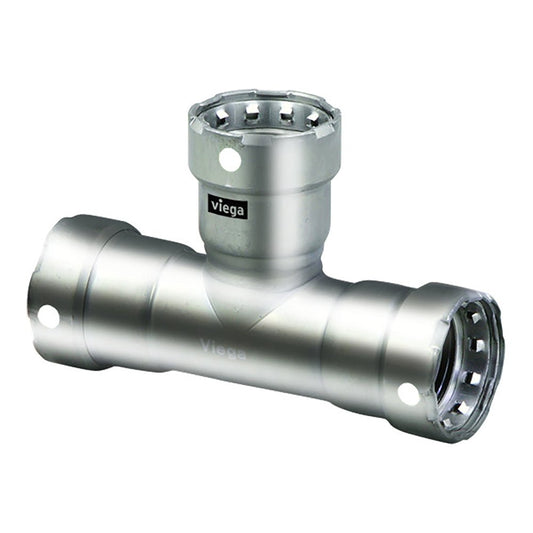 Viega MegaPress 3/4" Stainless Steel 304 Tee - Triple Press Connection - Smart Connect Technology - Marine Parts OnlyMarine Plumbing & VentilationViega