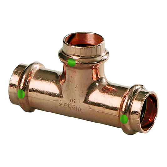 Viega ProPress 1" Copper Tee - Triple Press Connection - Smart Connect Technology - Marine Parts OnlyMarine Plumbing & VentilationViega