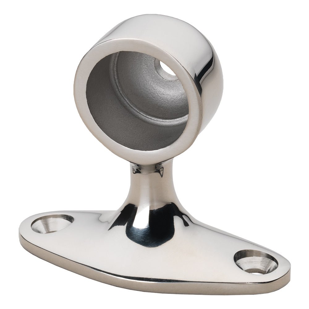 Whitecap 90&176; Handrail Stanchion - End - 316 Stainless Steel - 7/8" Tube O.D. - Marine Parts OnlyMarine HardwareWhitecap