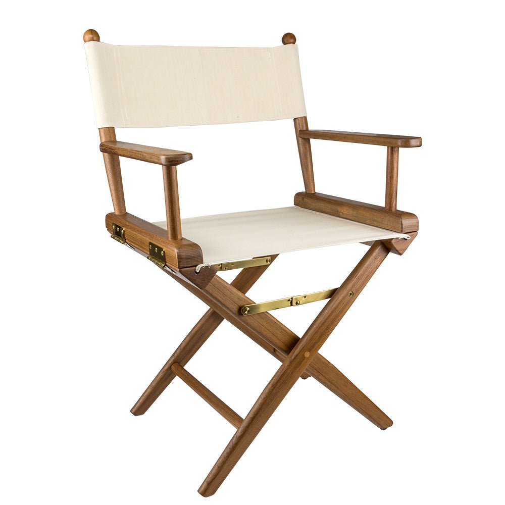 Whitecap Director&39;s Chair w/Natural Seat Covers - Teak - Marine Parts OnlyMarine HardwareWhitecap
