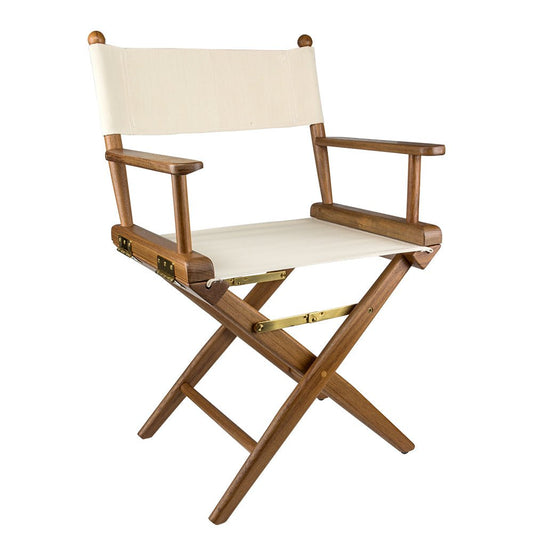 Whitecap Director&39;s Chair w/Natural Seat Covers - Teak - Marine Parts OnlyMarine HardwareWhitecap