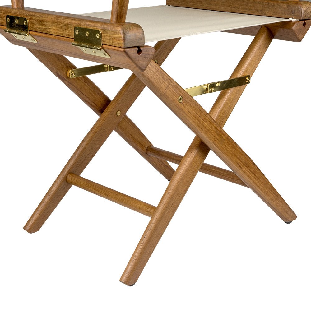 Whitecap Director&39;s Chair w/Natural Seat Covers - Teak - Marine Parts OnlyMarine HardwareWhitecap