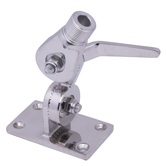 Whitecap Heavy - Duty Ratchet Antenna Mount - 316 Stainless Steel - Marine Parts OnlyCommunicationWhitecap