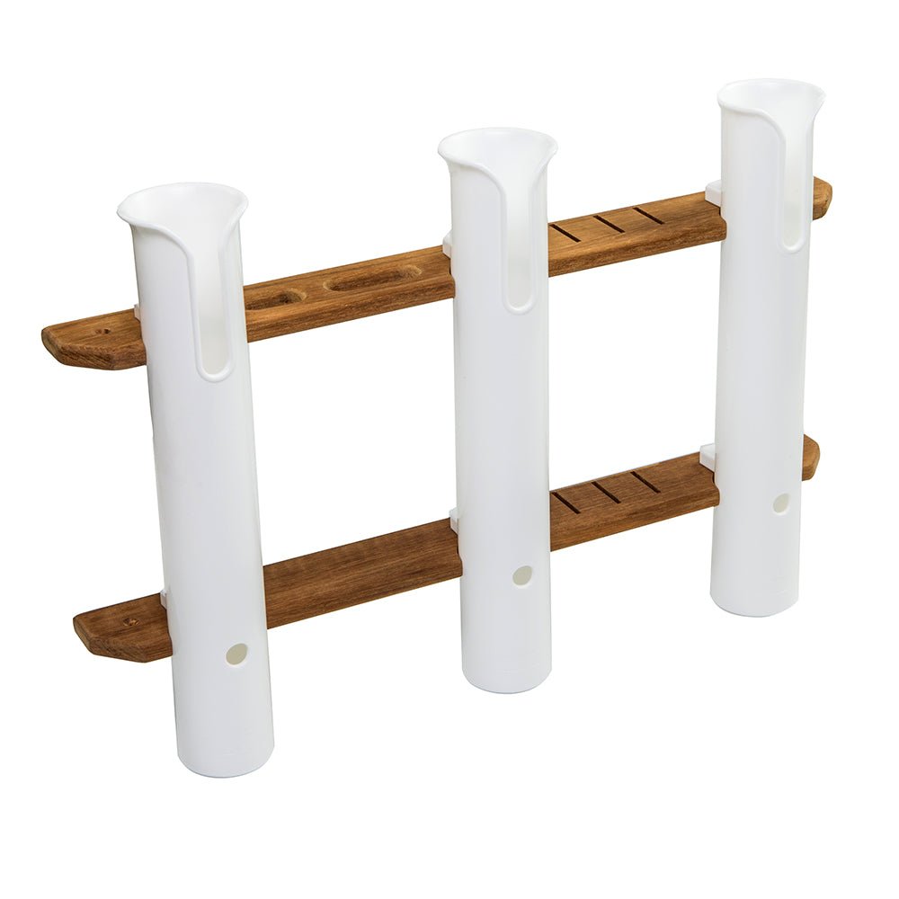 Whitecap Teak 3 - Rod Tournament Storage Rack - Marine Parts OnlyMarine HardwareWhitecap