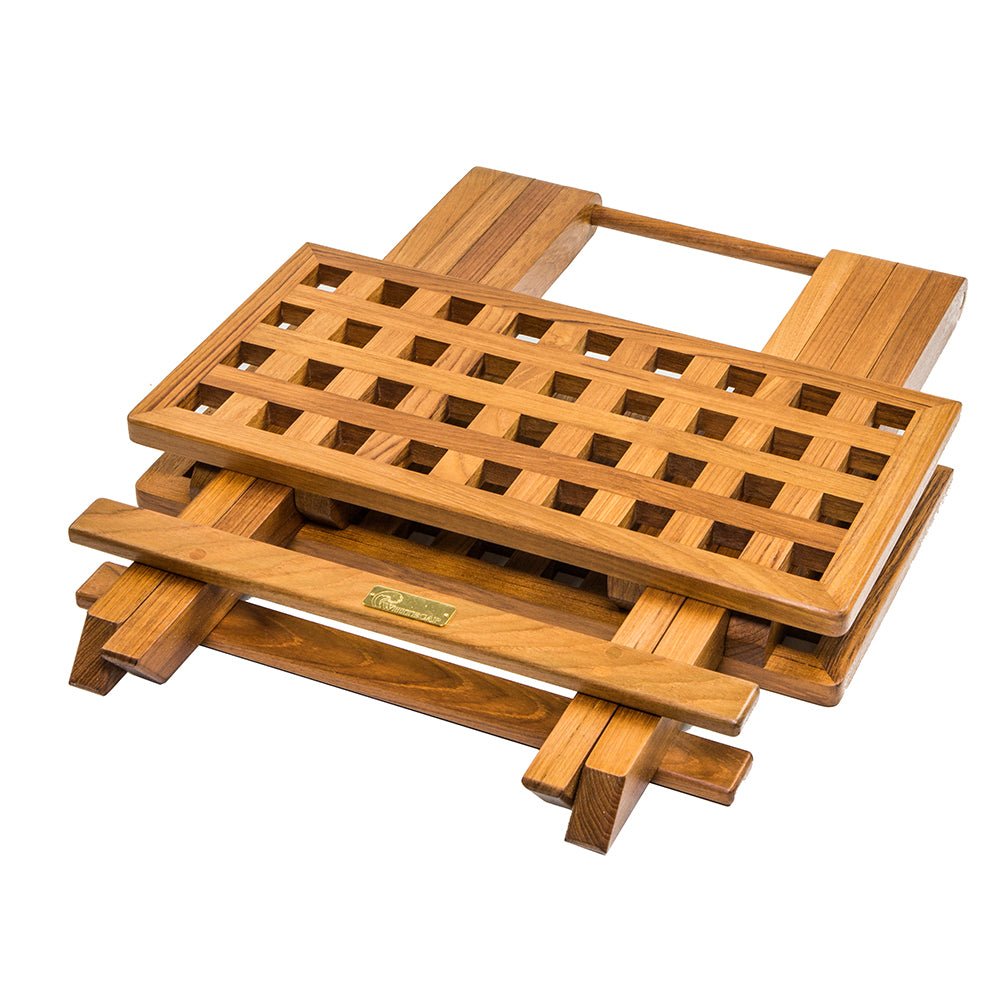 Whitecap Teak Grate Top Fold - Away Table - Marine Parts OnlyMarine HardwareWhitecap