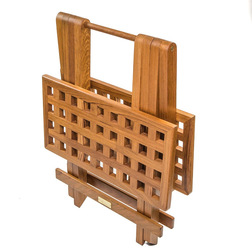 Whitecap Teak Grate Top Fold - Away Table - Marine Parts OnlyMarine HardwareWhitecap