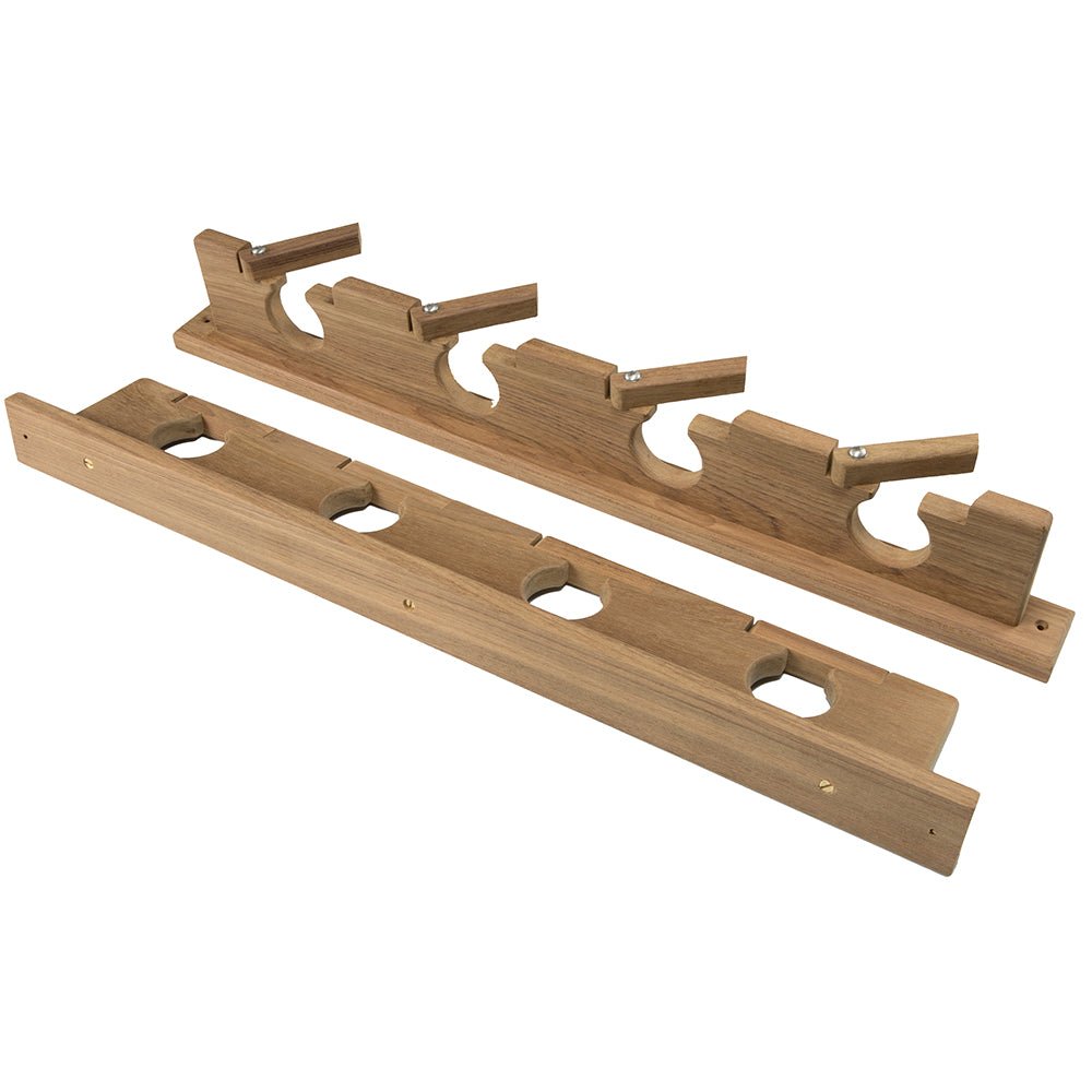 Whitecap Teak Lock - In Four - Rod Storage Rack - Marine Parts OnlyMarine HardwareWhitecap