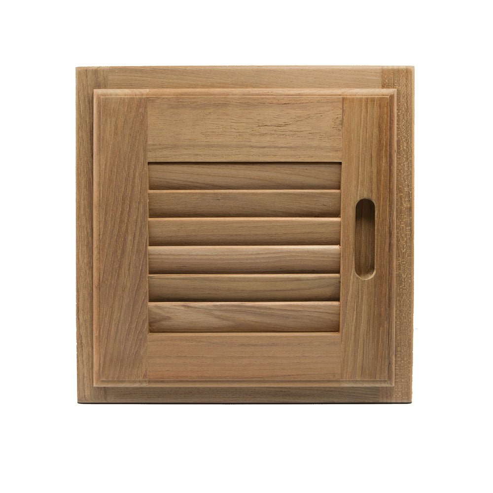 Whitecap Teak Louvered Door & Frame - Right Hand - 12" x 12" - Marine Parts OnlyMarine HardwareWhitecap