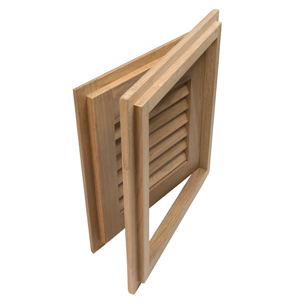 Whitecap Teak Louvered Door & Frame - Right Hand - 12" x 12" - Marine Parts OnlyMarine HardwareWhitecap